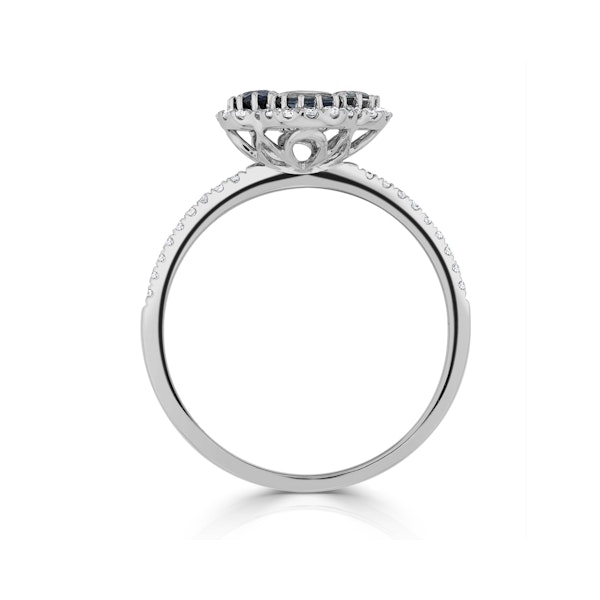 Sapphire 1.31ct And Diamond 18K White Gold Alegria Ring - Image 3