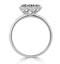 Sapphire 1.31ct And Diamond 18K White Gold Alegria Ring - image 3