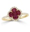 Ruby 1.15ct And Diamond 18K Yellow Gold Alegria Ring - image 2