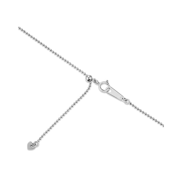 Vivara Lab Ruby and Lab Diamond Necklace Set in 9K White Gold - Image 4