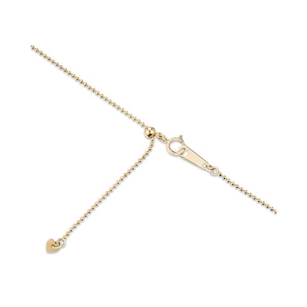 Vivara Lab Sapphire and Lab Diamond Necklace Set in 9K Yellow Gold - Image 4