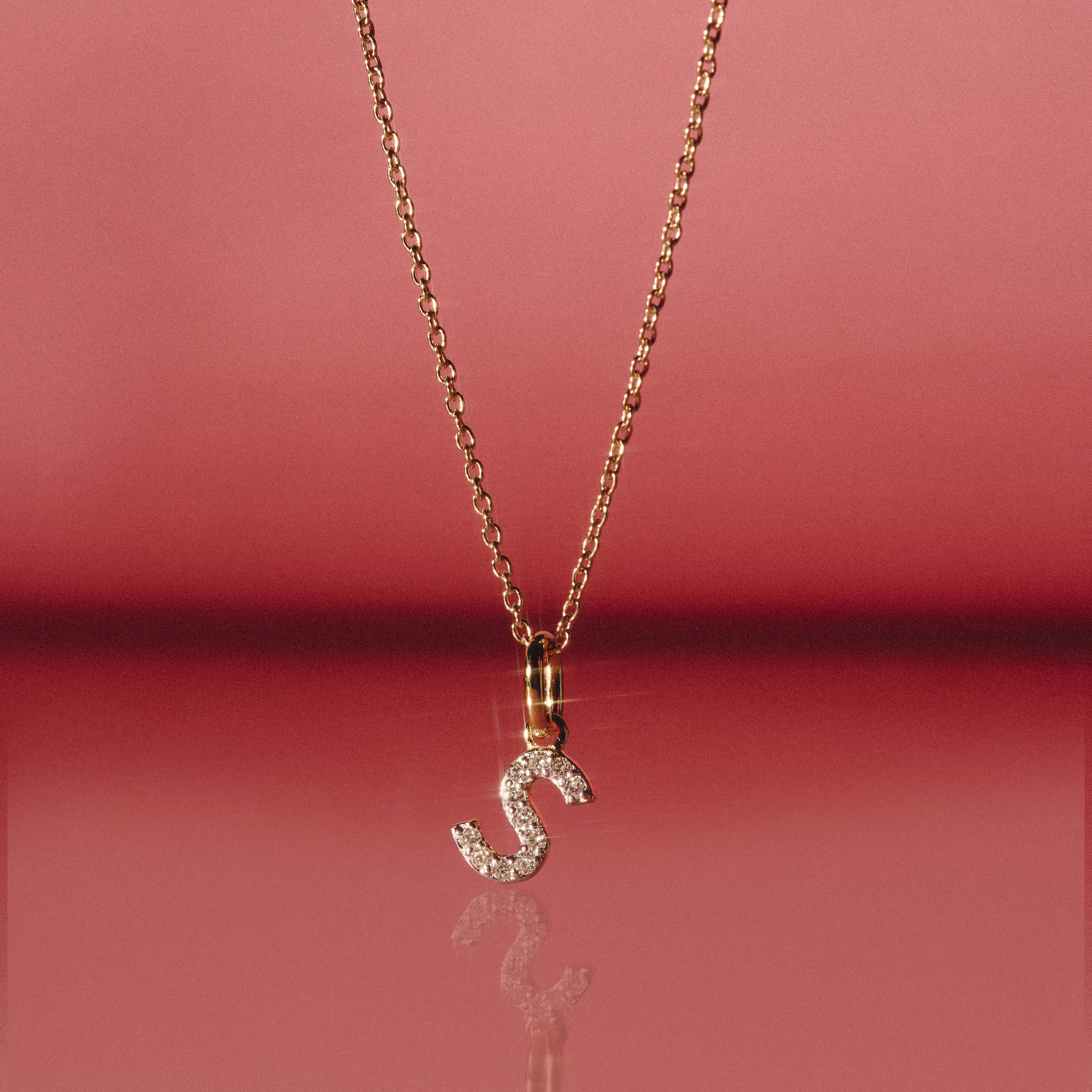 S charm necklace online