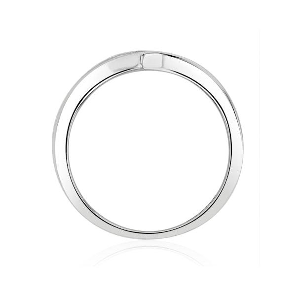 Lab Diamond Wishbone Ring 0.25ct H/Si in 9K White Gold - Image 4