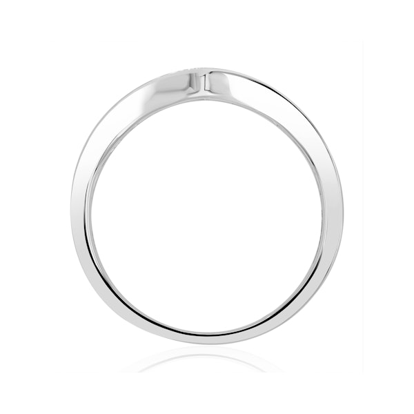 Lab Diamond Wishbone Ring 0.50ct H/Si in 9K White Gold - Image 4