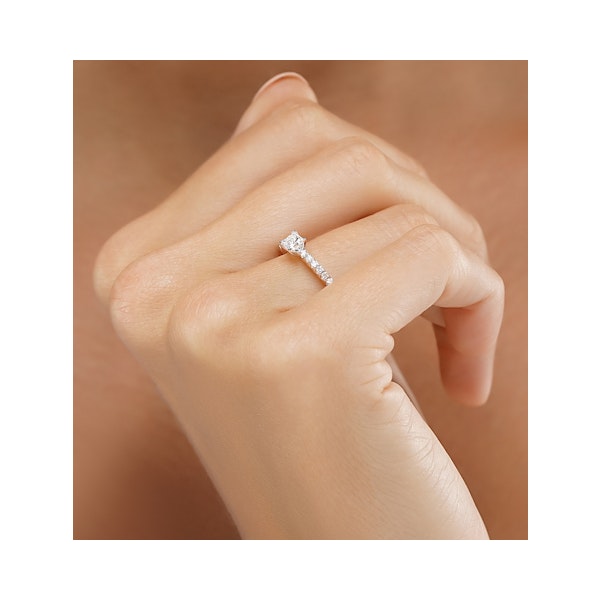 Princess Cut Lab Diamond Engagement Ring 0.50ct H/Si in 9K Gold - Image 3