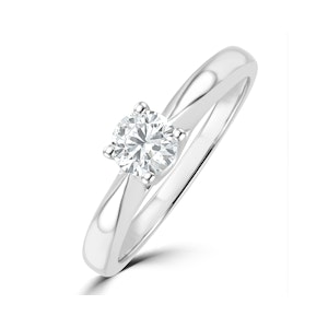 Tapered Design Lab Diamond Engagement Ring 0.33ct H/Si 9K White Gold