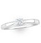Tapered Design Lab Diamond Engagement Ring 0.15ct H/Si in 925 Silver - image 4
