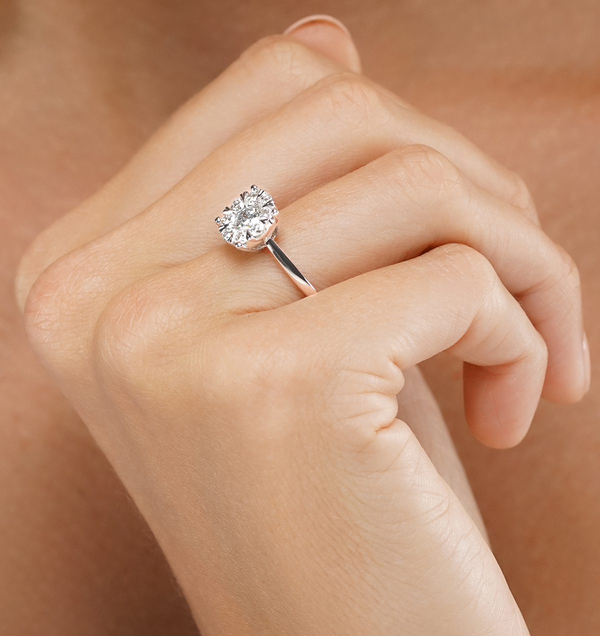 diamond ring 1 carat white gold