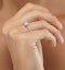 Lab Diamond Engagement Ring With Shoulders 0.25ct H/Si in 925 Silver - image 3