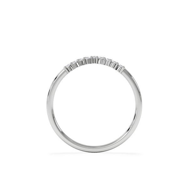 0.15ct Lab Diamond Wishbone Ring H/Si Quality in 9K White Gold - Image 6
