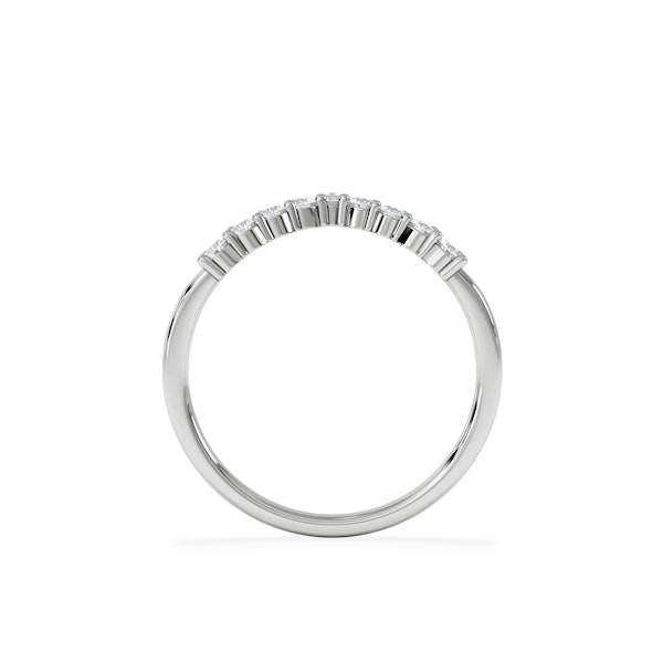 0.30ct Lab Diamond Wishbone Ring H/Si Quality in 9K White Gold - Image 6