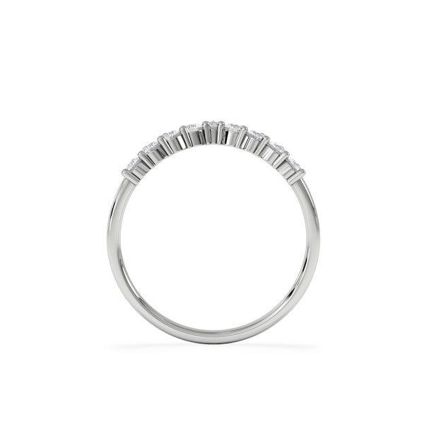 0.50ct Lab Diamond Wishbone Ring H/Si Quality in 9K White Gold - Image 6