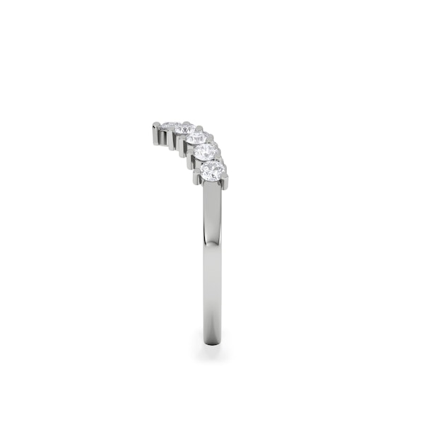 0.50ct Lab Diamond Wishbone Ring H/Si Quality in 9K White Gold - Image 4
