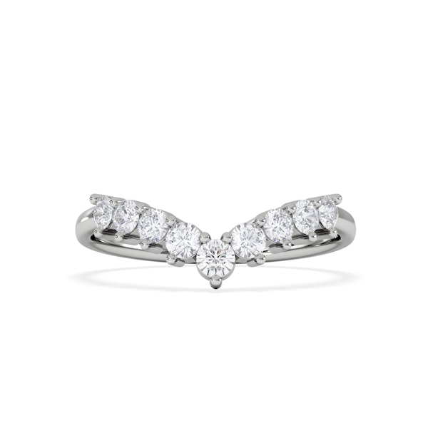 0.50ct Lab Diamond Wishbone Ring H/Si Quality in 9K White Gold - Image 3