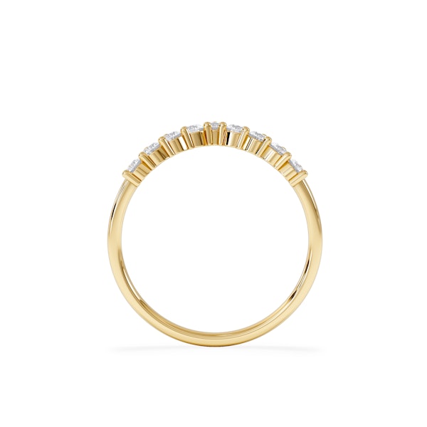 0.50ct Lab Diamond Wishbone Ring H/Si Quality in 9K Yellow Gold - Image 6