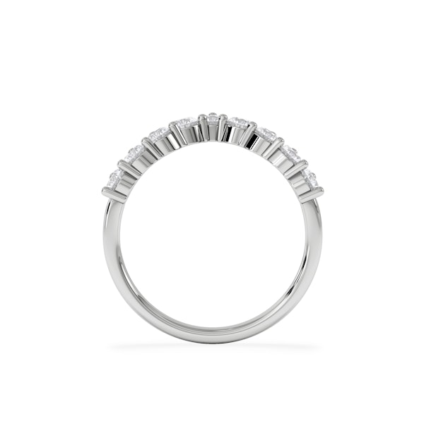 0.75ct Lab Diamond Wishbone Ring H/Si Quality in 9K White Gold - Image 6