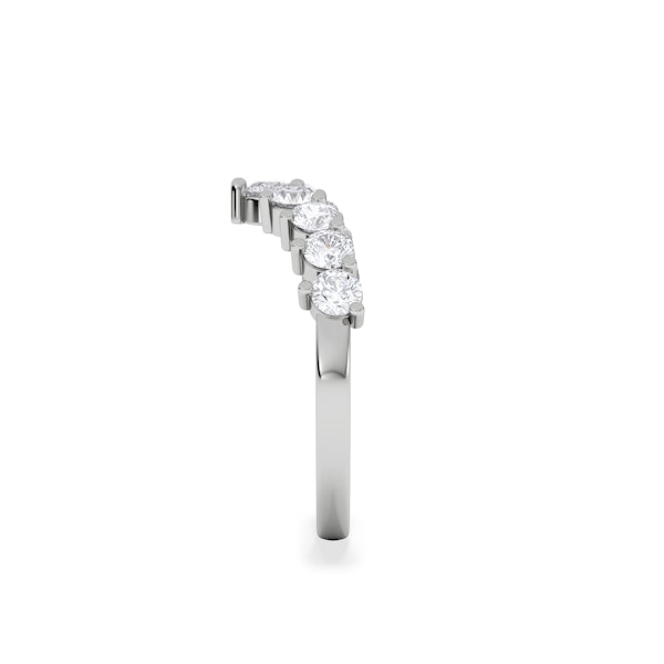 0.75ct Lab Diamond Wishbone Ring H/Si Quality in 9K White Gold - Image 4
