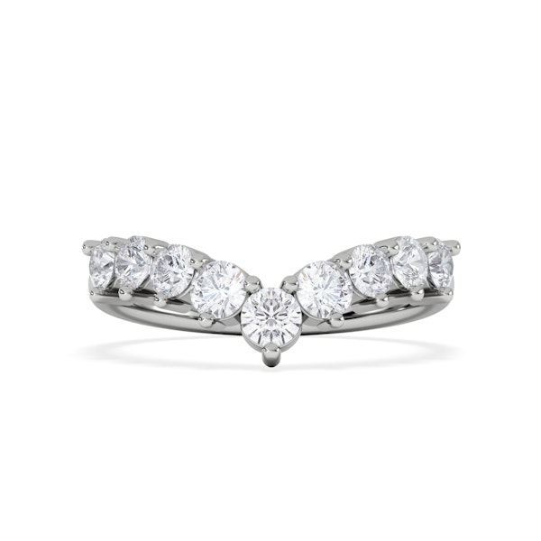 0.75ct Lab Diamond Wishbone Ring H/Si Quality in 9K White Gold - Image 3