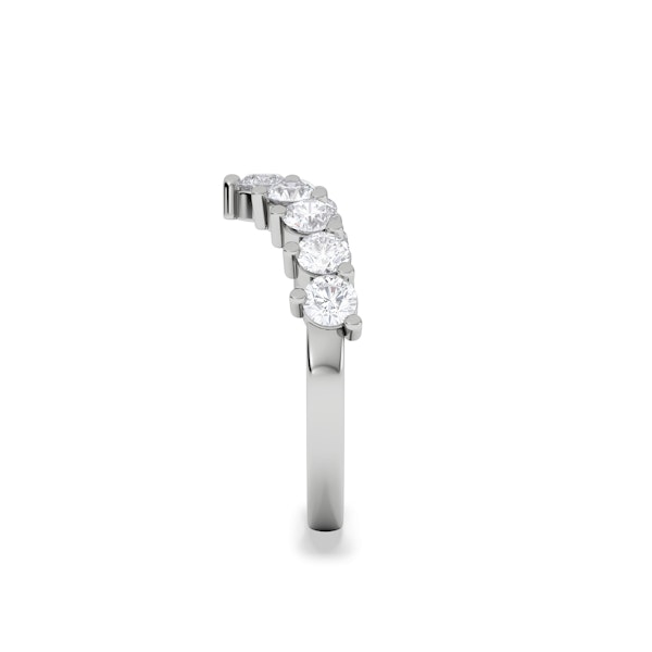 1.00ct Lab Diamond Wishbone Ring H/Si Quality in 9K White Gold - Image 4