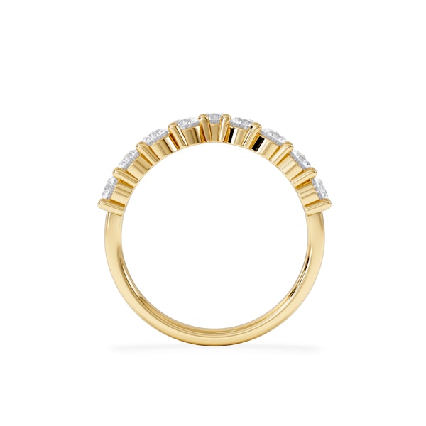 1.00ct Lab Diamond Wishbone Ring H/Si Quality in 9K Yellow Gold - Image 6