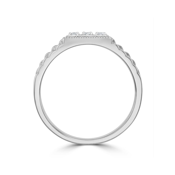 Mens Lab Diamond Ring 0.25ct H/Si in 9K White Gold - Image 3