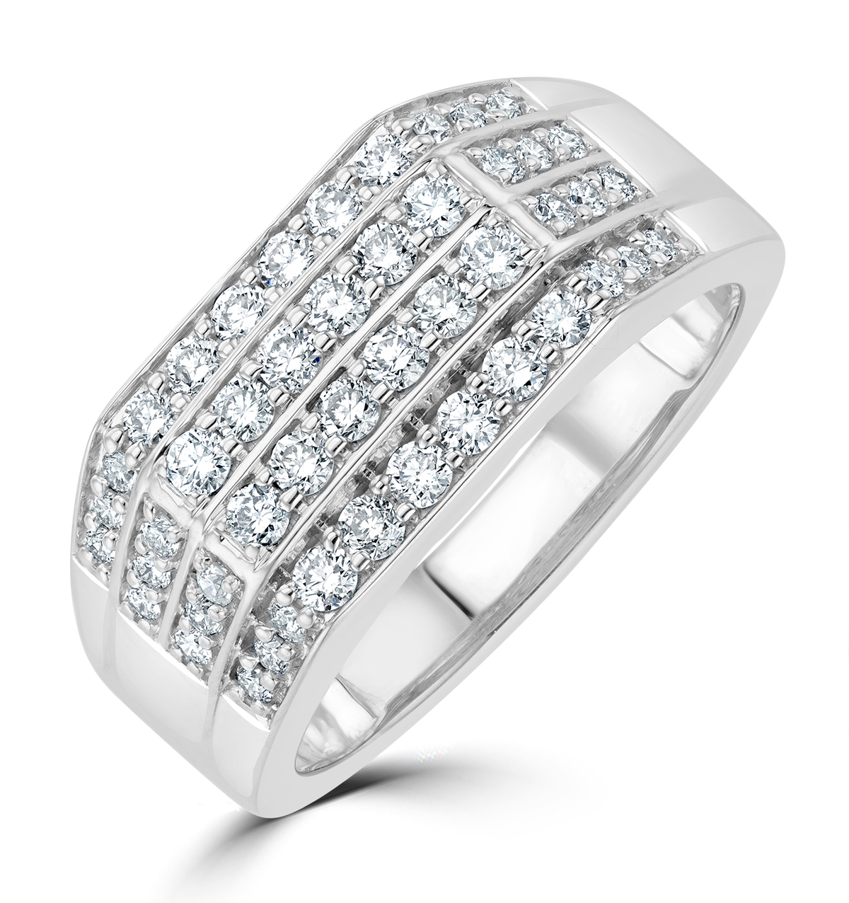 Mens white gold hot sale fashion rings