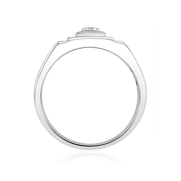 Mens 0.25ct Lab Diamond Design Ring in 925 Sterling Silver - Image 2