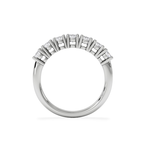 Chloe 7 Stone Lab Diamond Eternity Ring 1.00CT F/VS in 9K White Gold - Image 6
