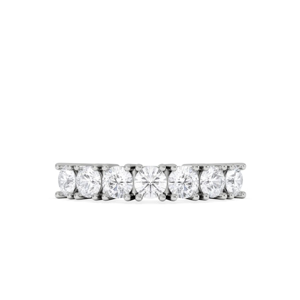Chloe 7 Stone Lab Diamond Eternity Ring 1.00CT F/VS in 9K White Gold - Image 3