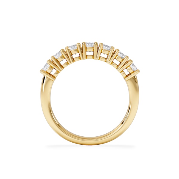Chloe 7 Stone Lab Diamond Eternity Ring 1.00CT F/VS in 9K Gold - Image 6