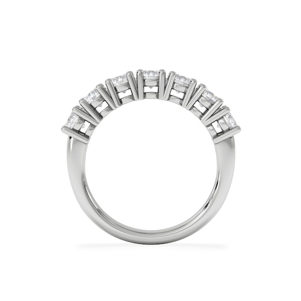 Chloe 7 Stone Lab Diamond Eternity Ring 1.50CT F/VS in 9K White Gold - Image 6
