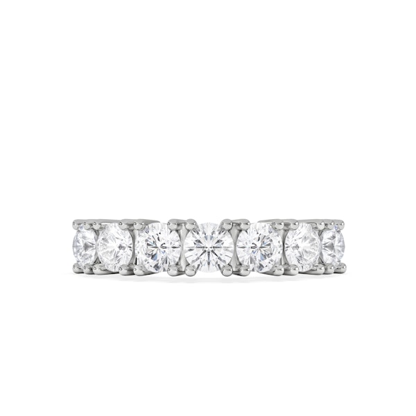 Chloe 7 Stone Lab Diamond Eternity Ring 1.50CT F/VS in 9K White Gold - Image 3