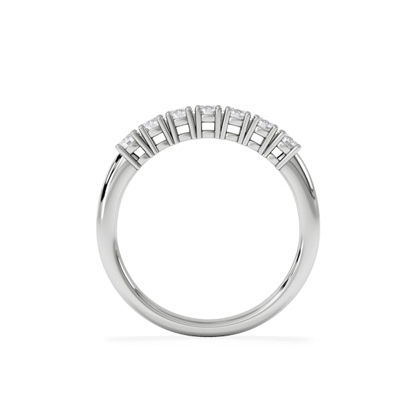 Chloe 7 Stone Lab Diamond Eternity Ring 0.50CT F/VS in 9K White Gold - Image 6