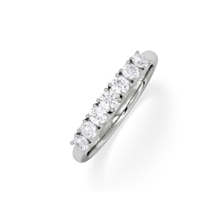 Chloe 7 Stone Lab Diamond Eternity Ring 0.50CT F/VS in 9K White Gold