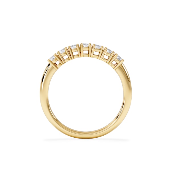 Chloe 7 Stone Lab Diamond Eternity Ring 0.50CT F/VS in 9K Gold - Image 6