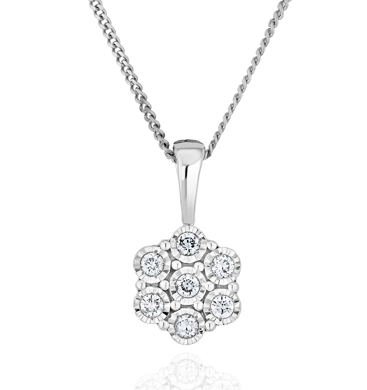 Diamond Cluster Necklaces | The Diamond Store