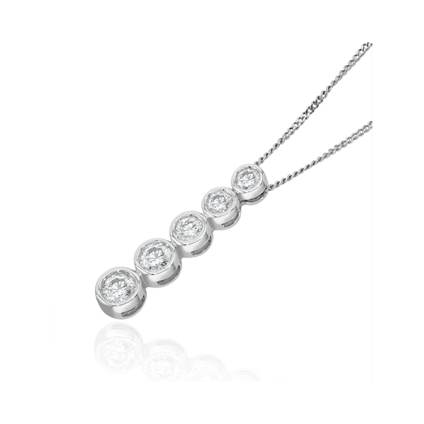 Lab Diamond Life Journey Necklace 0.50ct H/Si in 9K White Gold - Image 3