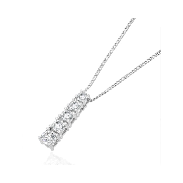 Lab Diamond Life Journey Pendant Necklace 0.50ct H/SI in 9K White Gold - Image 4