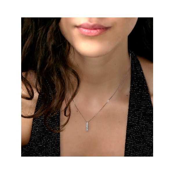 Lab Diamond Life Journey Pendant Necklace 0.50ct H/SI in 9K White Gold - Image 2