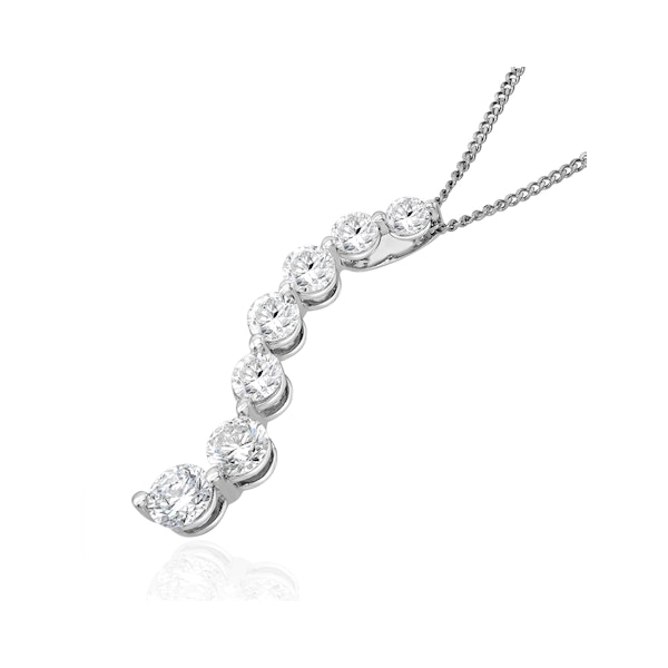 Lab Diamond Life Journey Necklace 1.00ct H/Si in 9K White Gold - Image 3