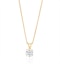Lab Diamond Solitaire Pendant Necklace 0.50ct H/Si in 9K Gold - image 4