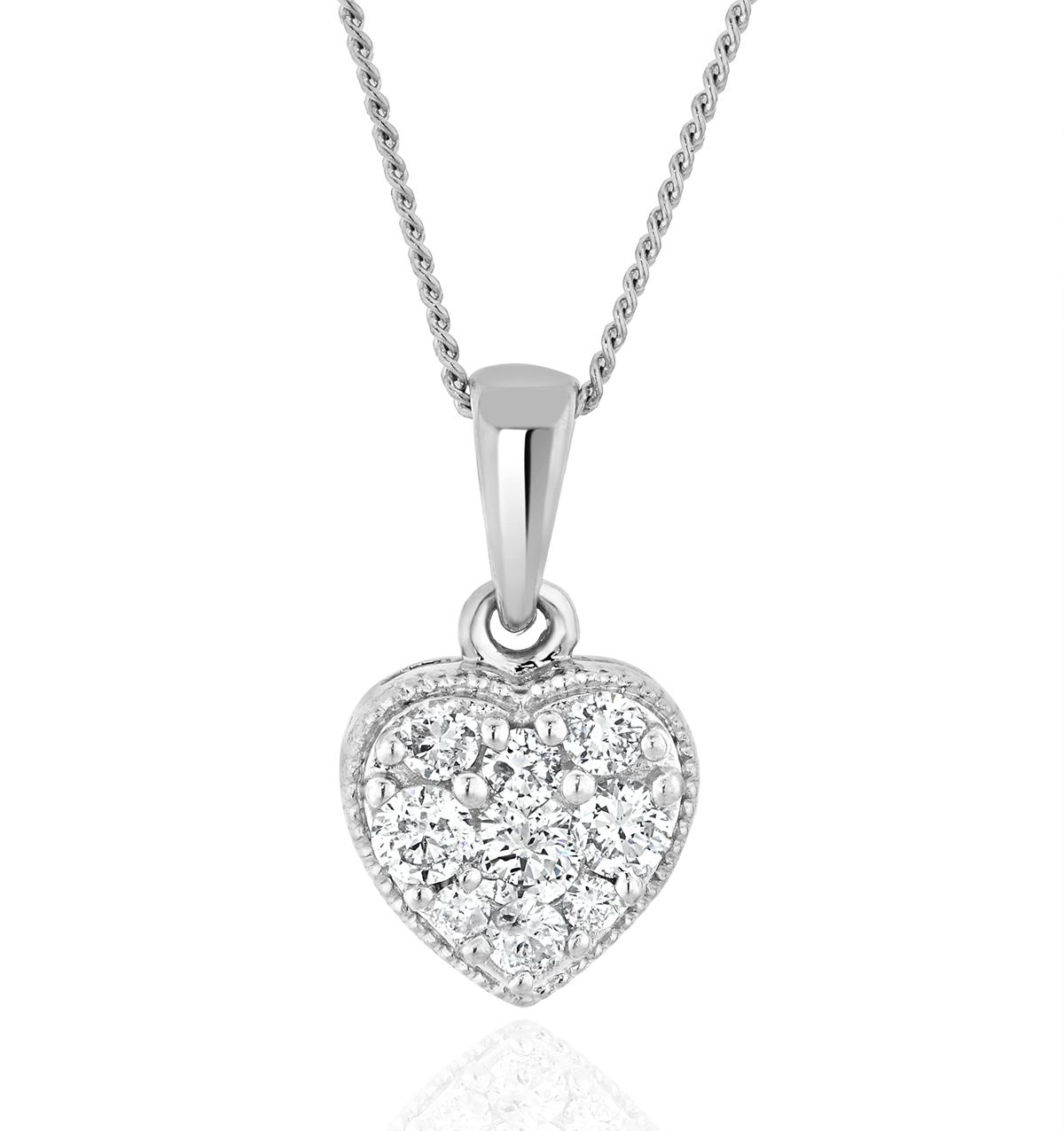 costco diamond heart necklace