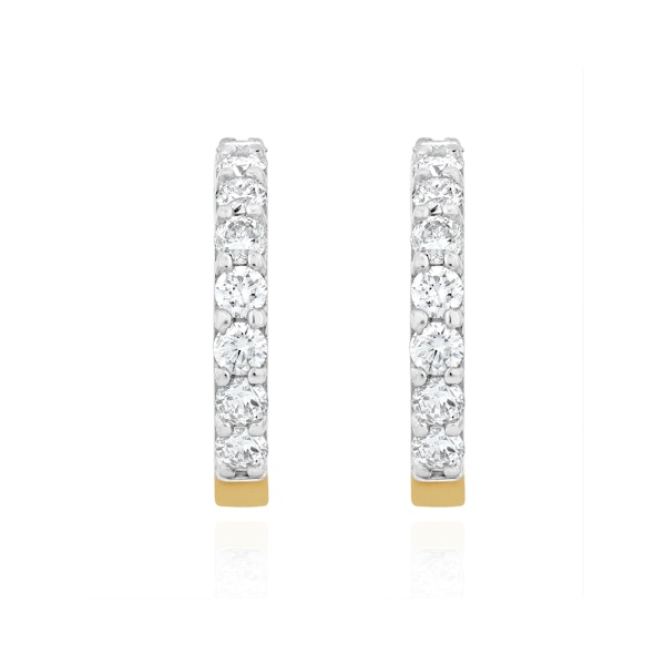 Comfort Huggie Lab Diamond Earrings 0.50ct H/Si in 9K Gold - Image 2