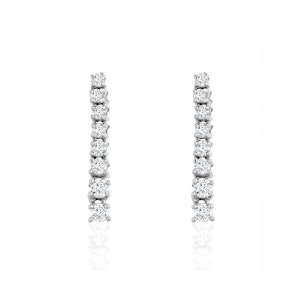 Drop Earrings Lab Diamond 0.30ct in 9k White Gold