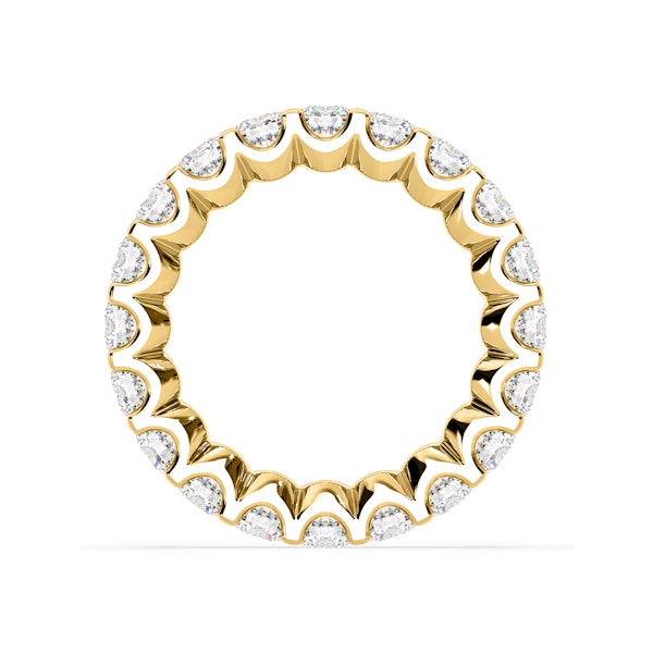 Chloe Lab Diamond Eternity Ring 18K Gold Claw Set 3.00ct F/VS - Image 5