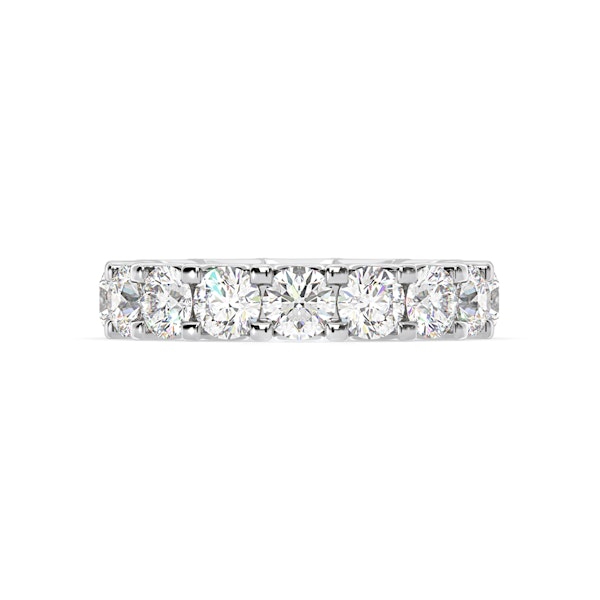 Chloe Lab Diamond Eternity Ring Platinum Claw Set 5.00ct F/VS - Image 3