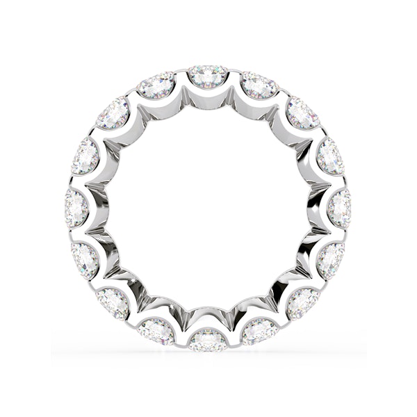 Chloe Lab Diamond Eternity Ring Platinum Claw Set 5.00ct F/VS - Image 5