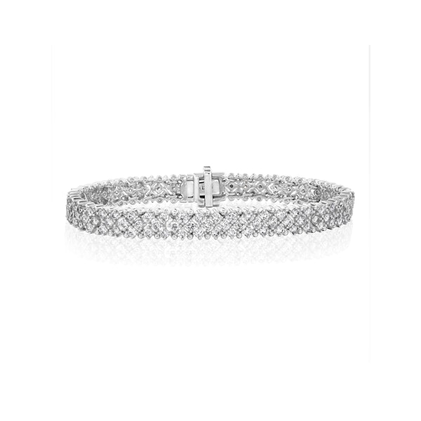 Evening Bracelet 5.50ct Lab Diamond 9K White Gold - Image 1