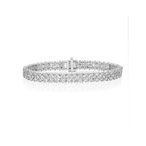 Evening Bracelet 5.50ct Lab Diamond 9K White Gold