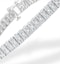 Double Row Lab Diamond Tennis Bracelet 6.20ct in 9K White Gold - image 3